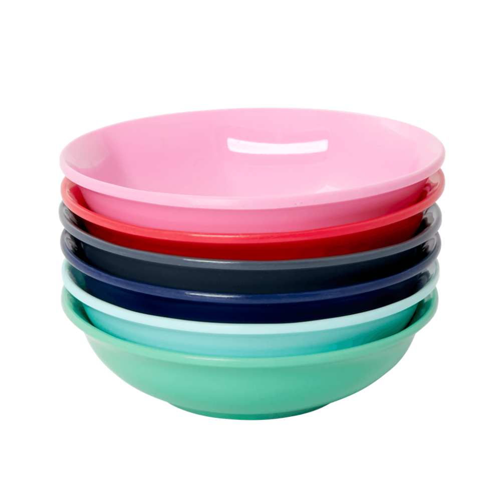 Set of 6 Melamine Dipping Bowls Believe in Red Lipstick By Rice DK